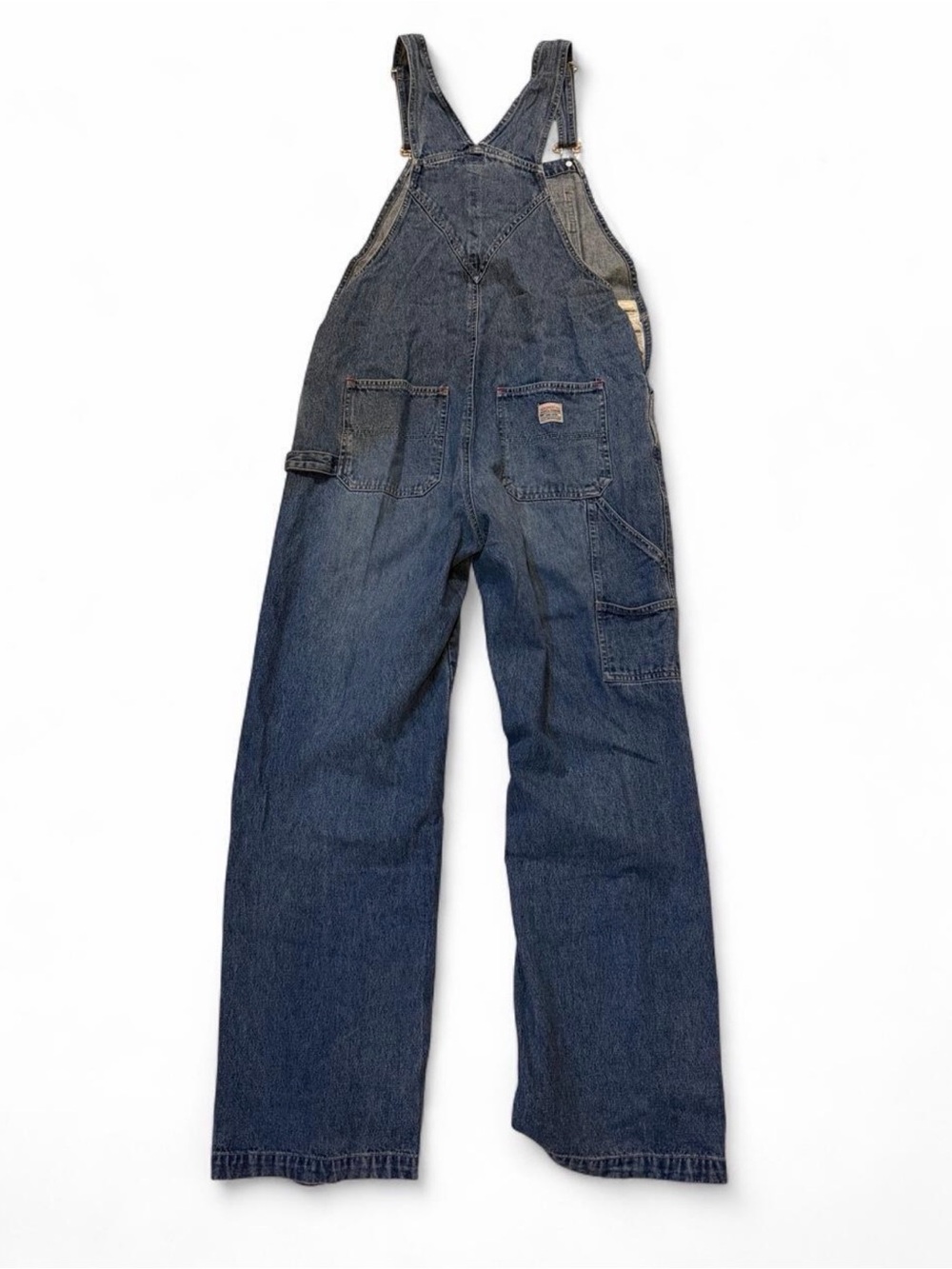 Aeropostale Men's Dark Blue Denim Overalls